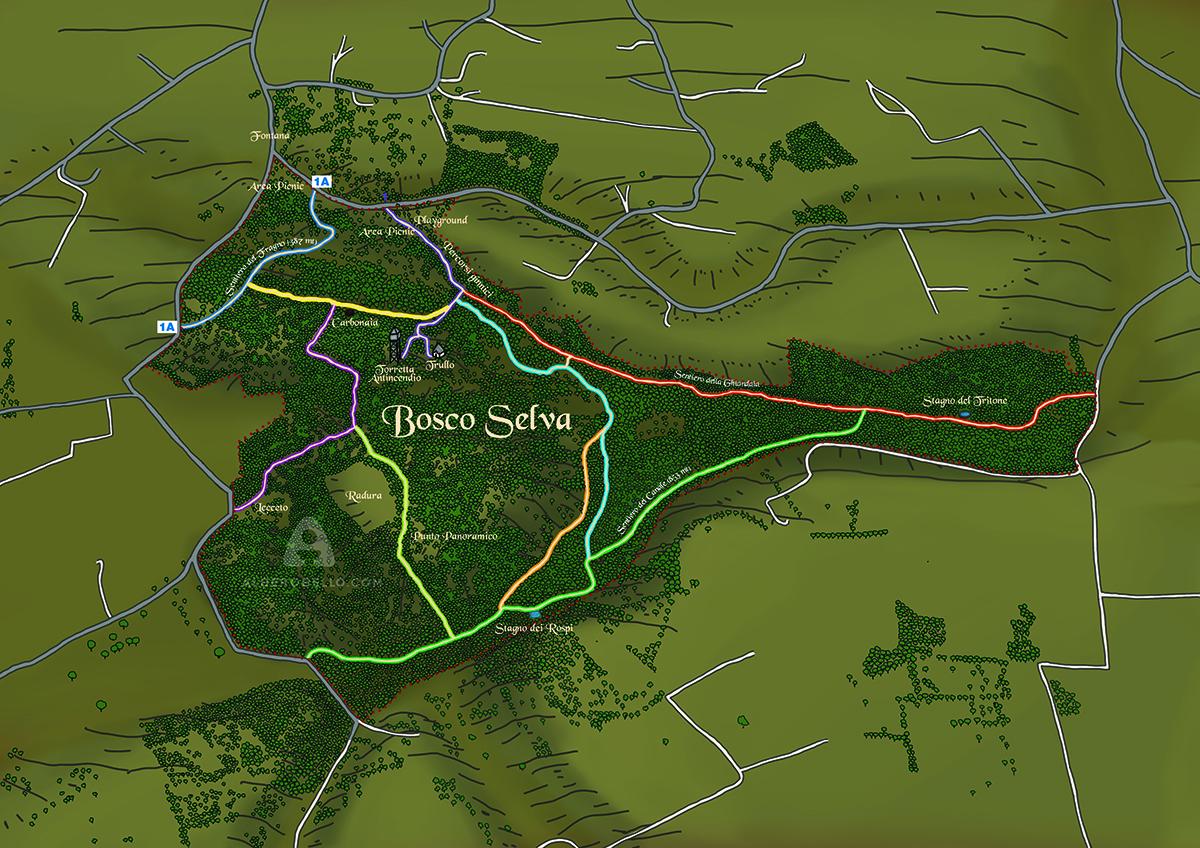 Mappa Bosco Selva